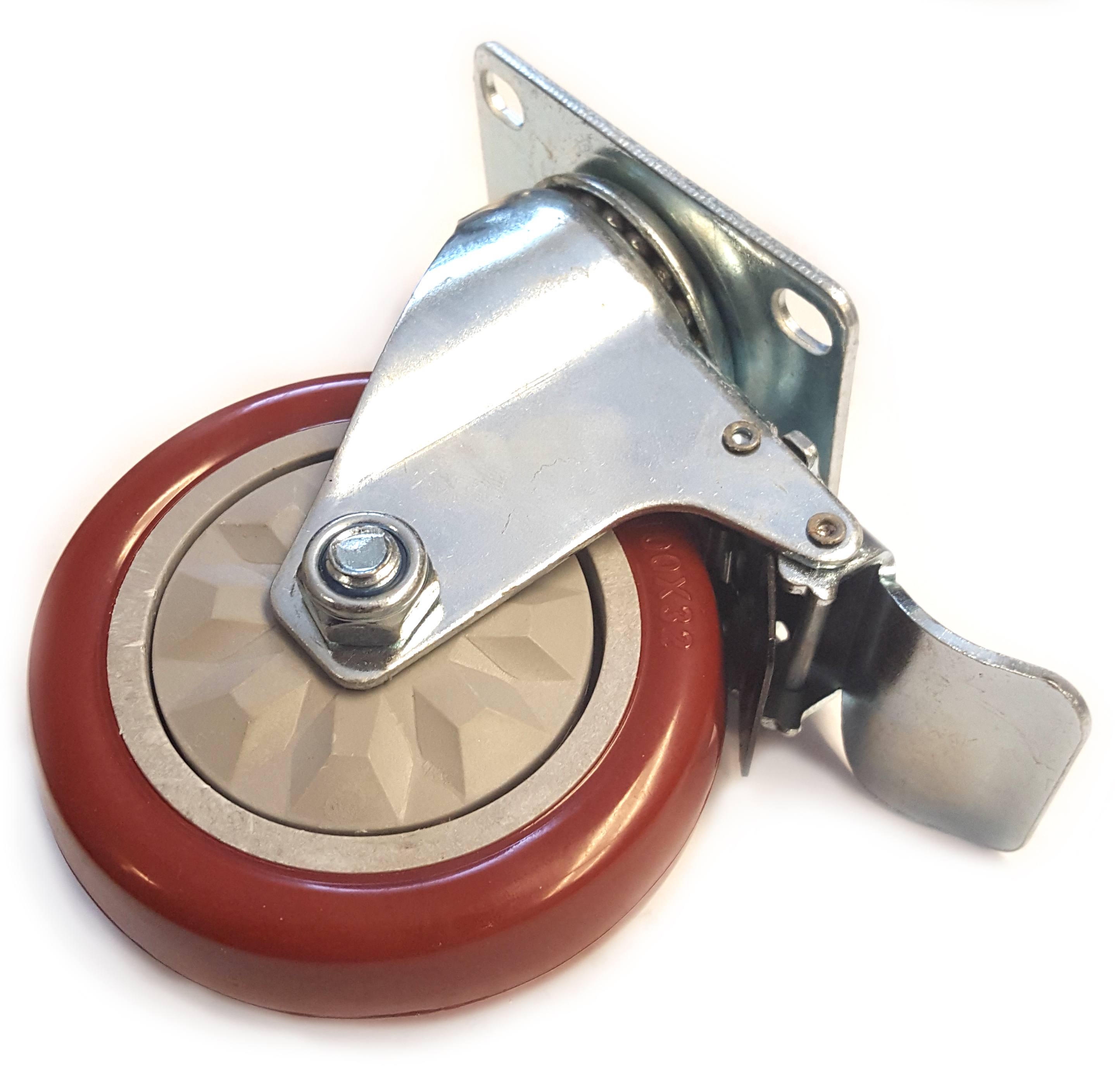 Heavy Duty Flat Stack Storage and Transport Dolly for Plastic, Resin